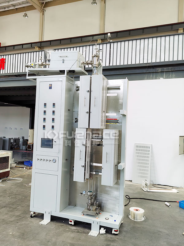 大型定制带预热高温立式石英管电炉