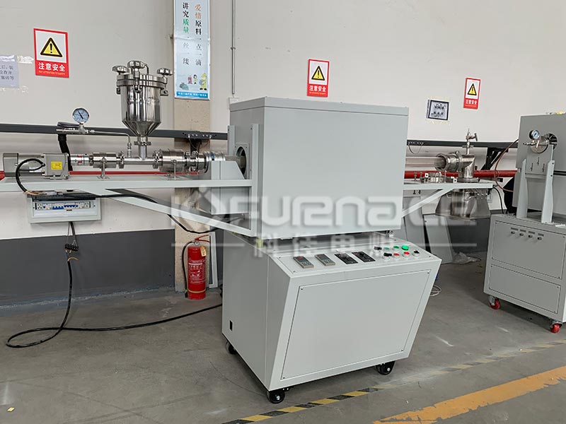 定制连续进出料实验用电动回转管式炉